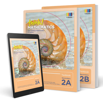 Full Set of Think Mathematics Secondary 2A and 2B Textbooks bundled with 2A and 2B Workbooks (Grade 8)